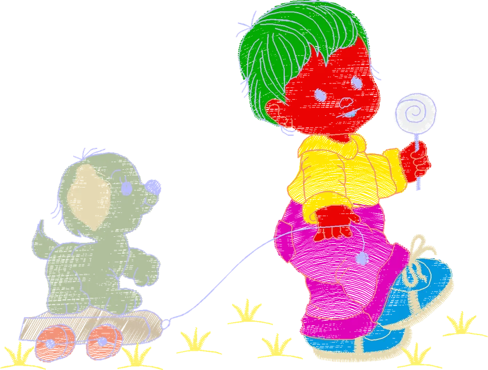 Little-Boy-with-Puppy-32570993