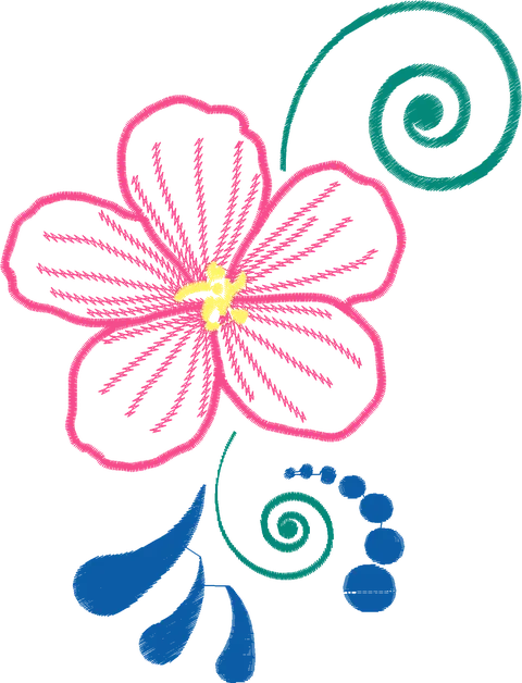 Red-Flower-and-Green-Curls-4616735