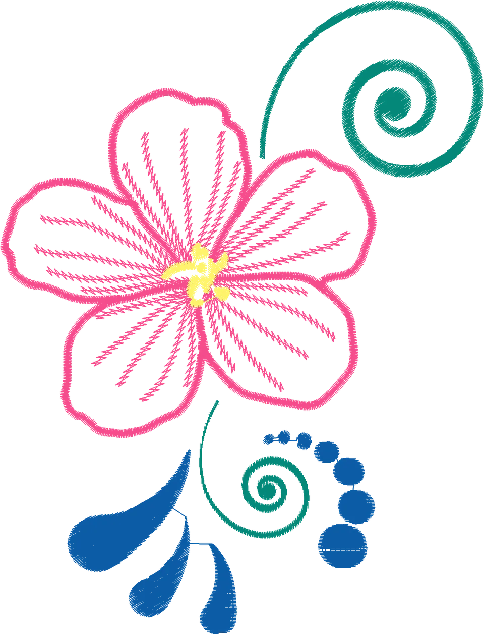 Red-Flower-and-Green-Curls-4616735