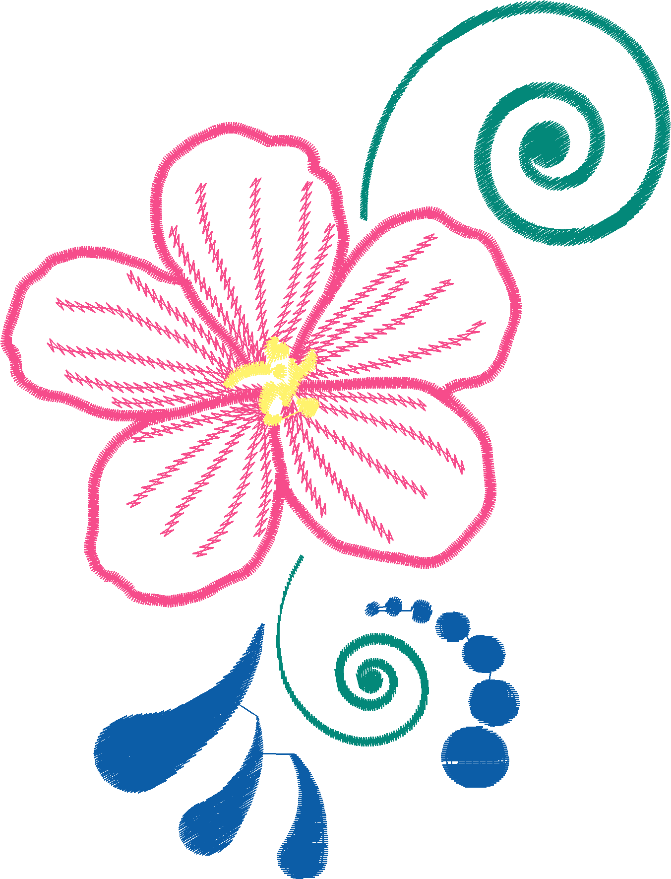 Red-Flower-and-Green-Curls-4616735
