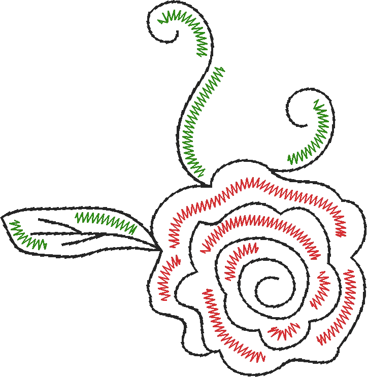 Rose-with-Curls-and-Leaf-11670492