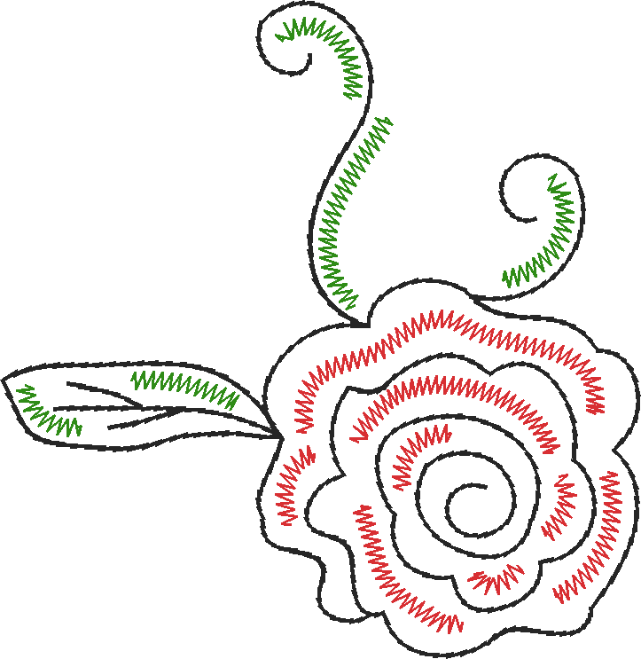 Rose-with-Curls-and-Leaf-11670492