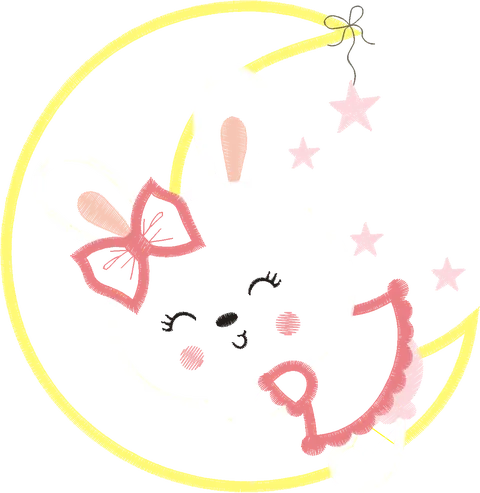 coelhinha  lua aplique G