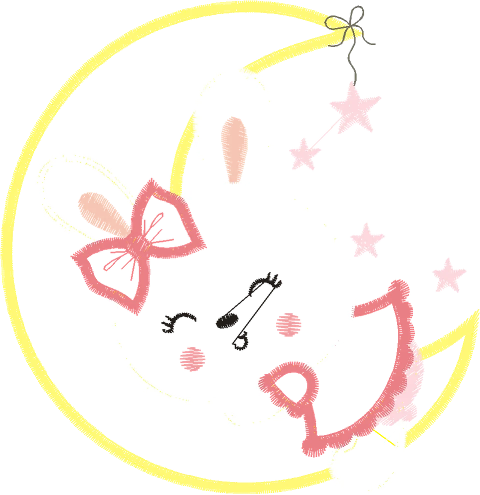 coelhinha lua aplique P