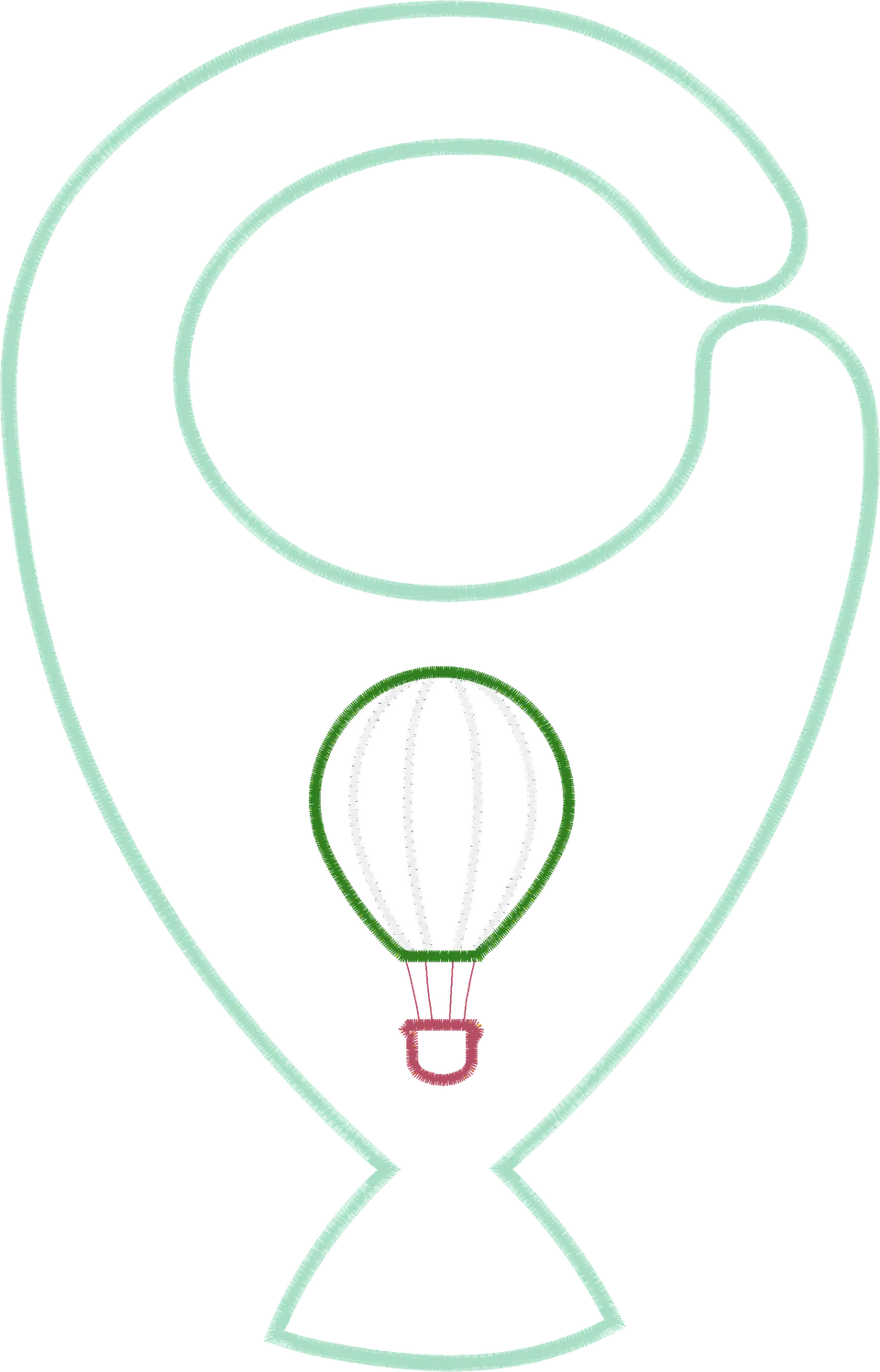 BABADOR porta chupeta - Bala╠âo 28 cm