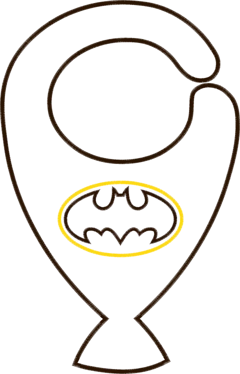 BABADOR porta chupeta - Batman 28 cm