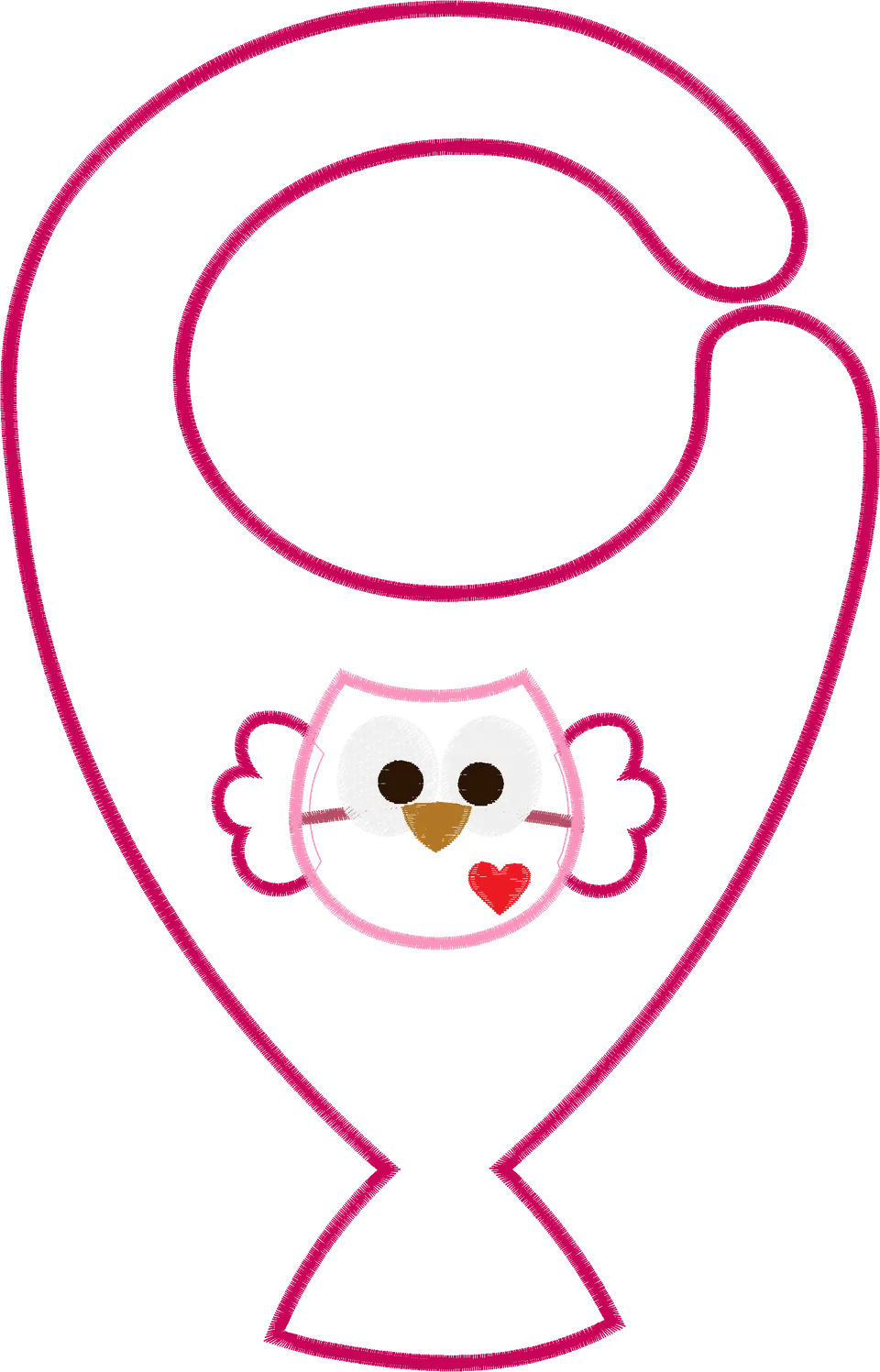 BABADOR porta chupeta - Coruja 28 cm