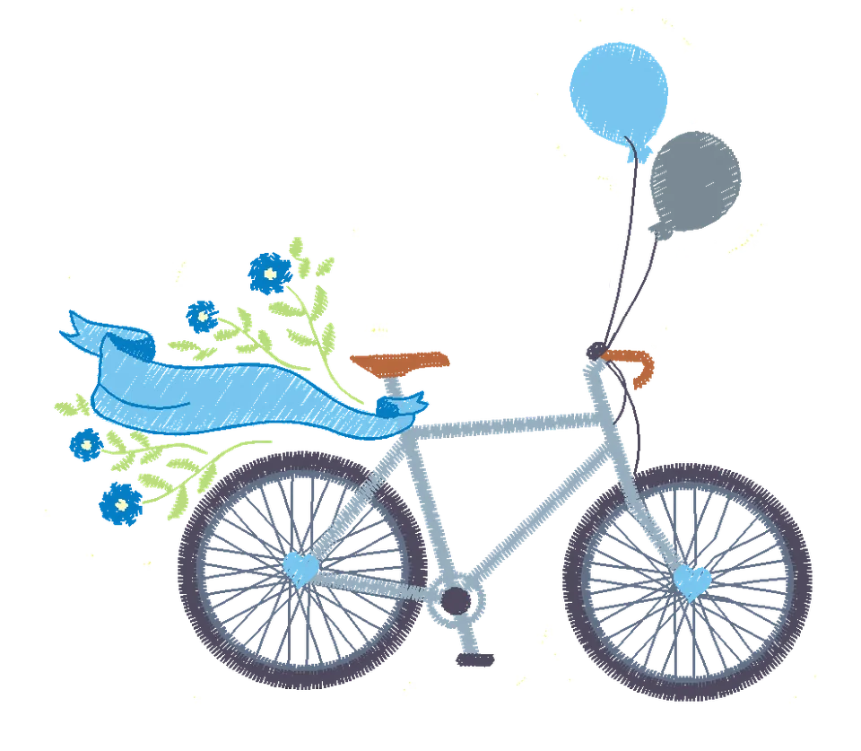 bicicleta chaveiro Menino 10 cm