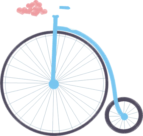 Monociclo menina 16 cm