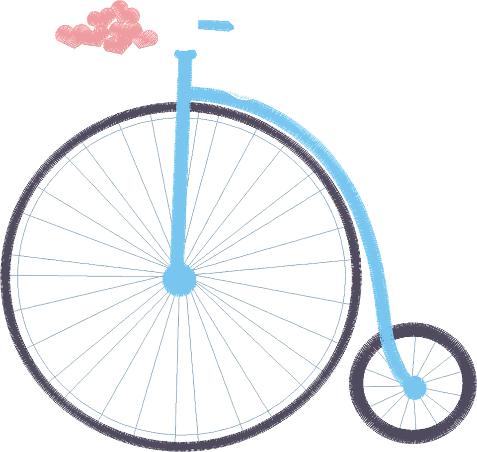 Monociclo menina 16 cm