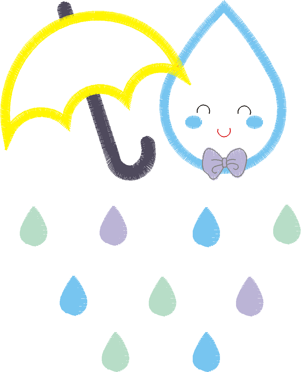 gota  e gurda chuva 12cm