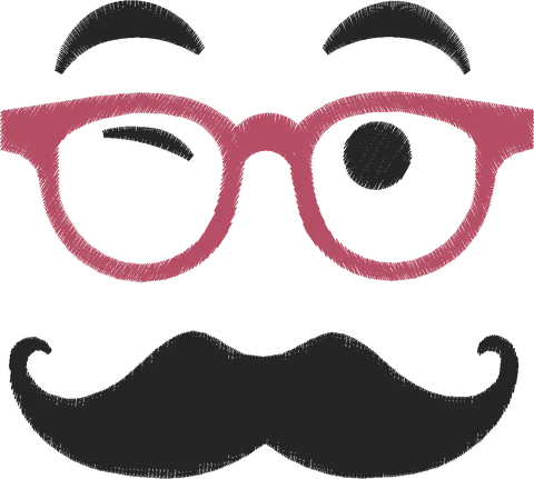 Pai com oculos e bigode