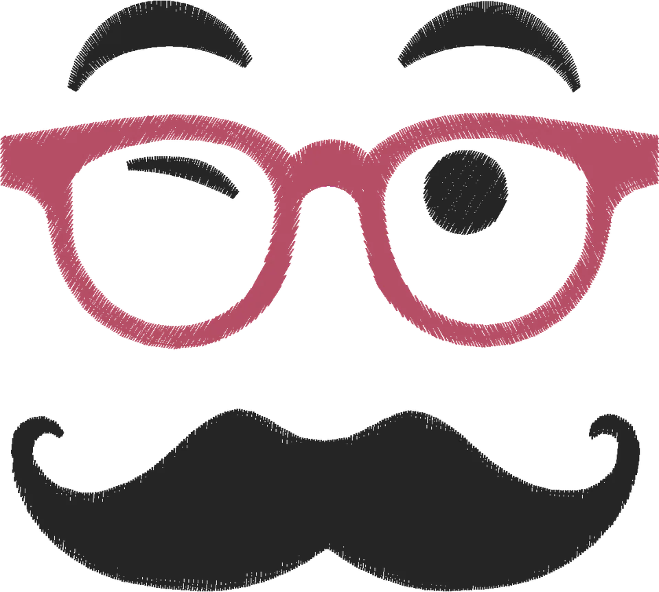 Pai com oculos e bigode