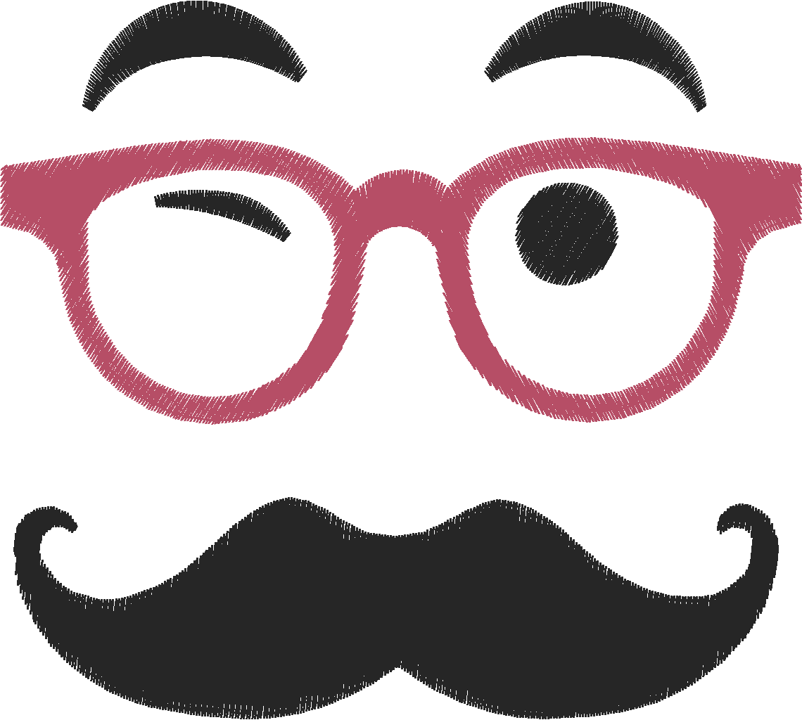 Pai com oculos e bigode