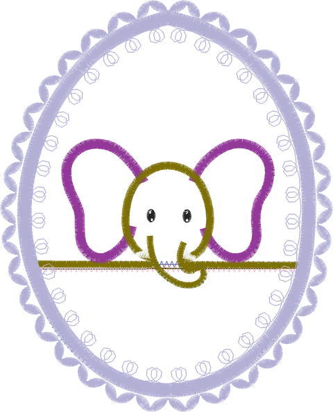 elefante aplique simples