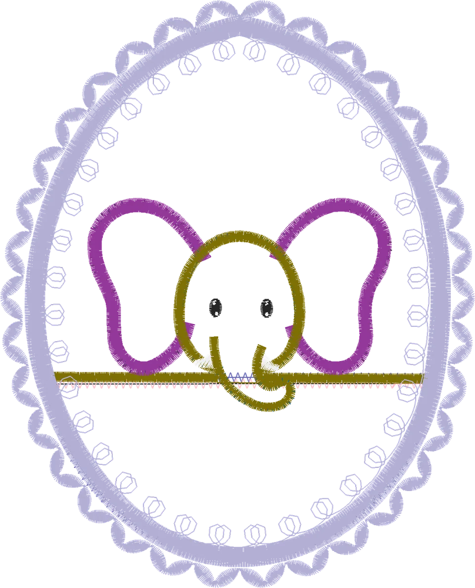 elefante aplique simples