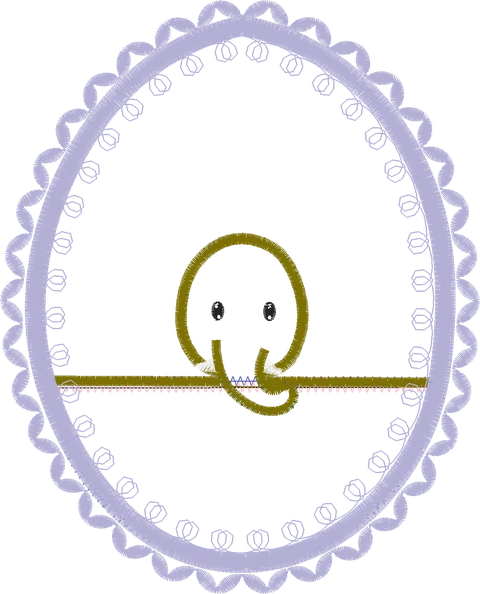 elefante para aplique de orelha 3 d