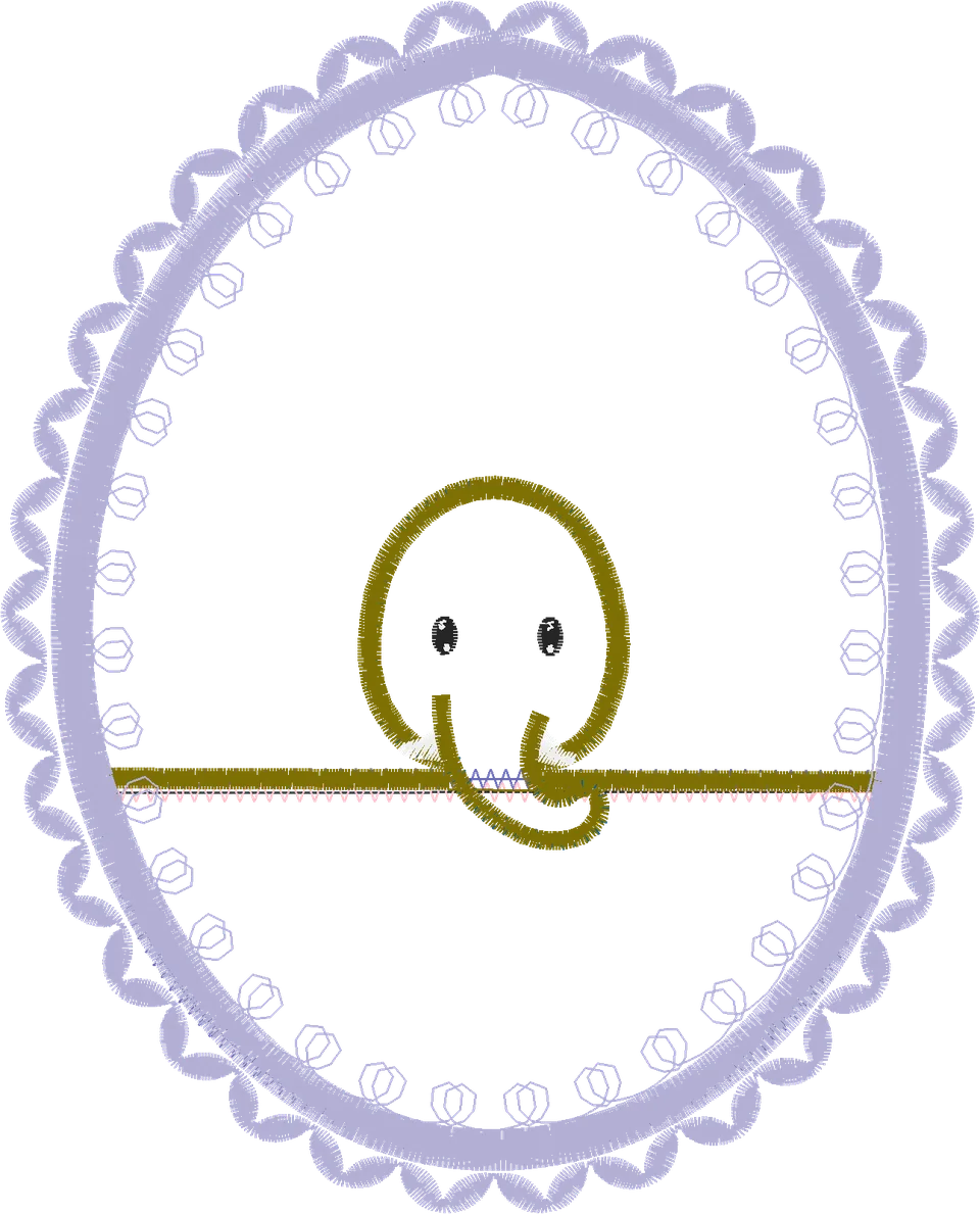 elefante para aplique de orelha 3 d