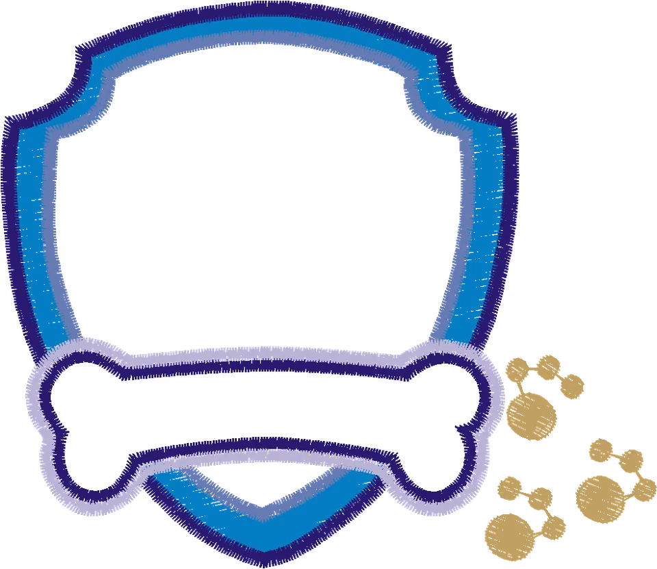 Moldura Patrulha Canina 10x9