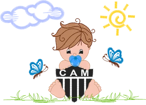 MENINO ATLÉTICO MINEIRO 10CM