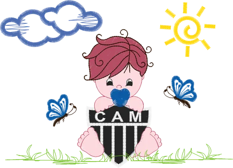 MENINO ATLÉTICO MINEIRO 12CM