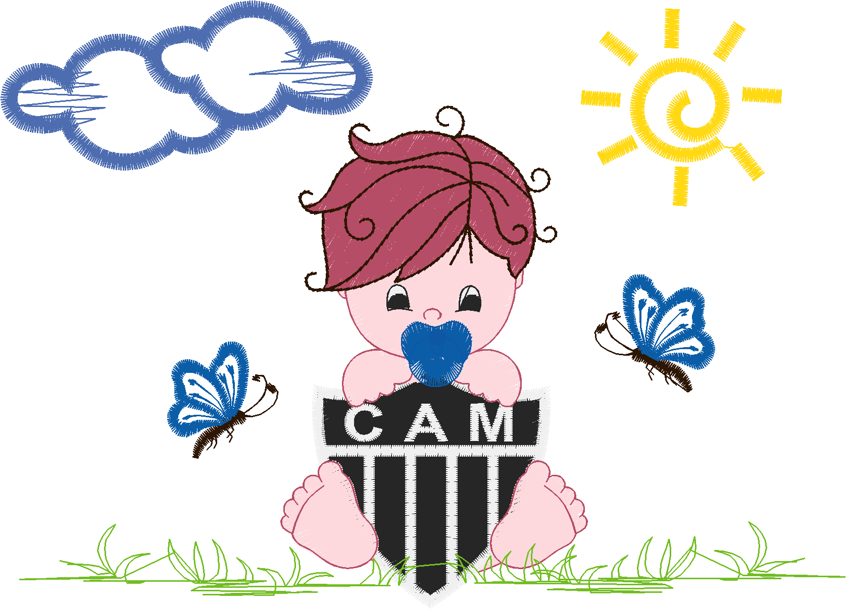 MENINO ATLÉTICO MINEIRO 12CM