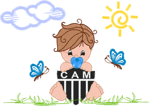 MENINO ATLÉTICO MINEIRO 8CM