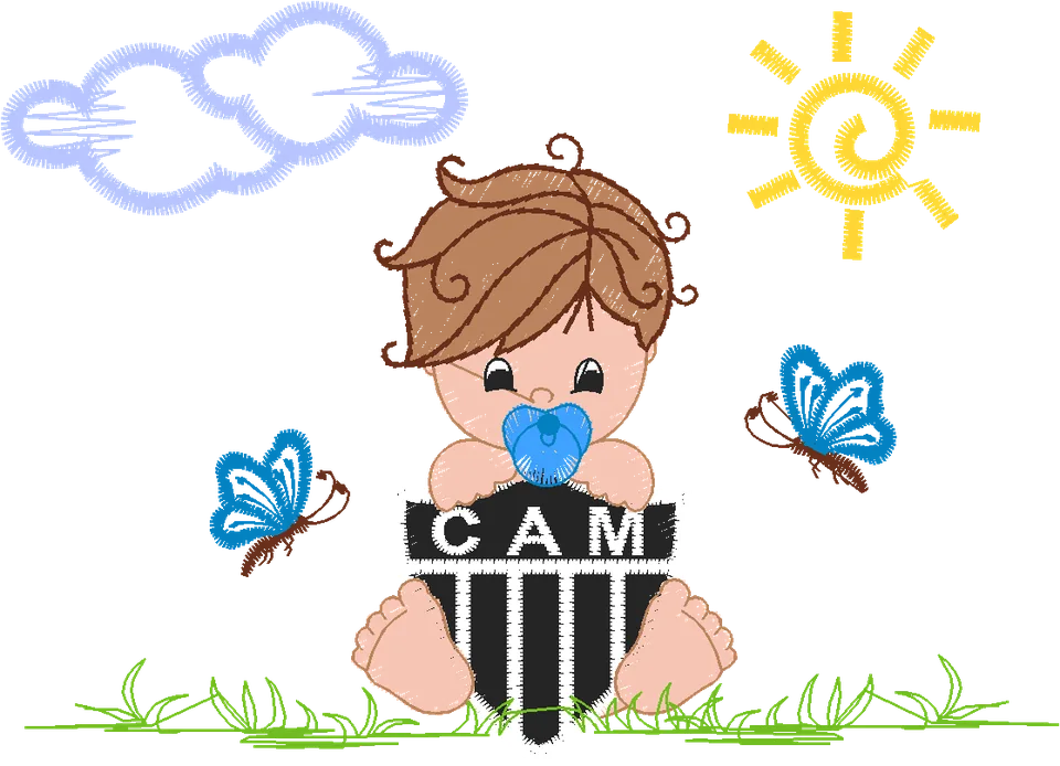 MENINO ATLÉTICO MINEIRO 8CM