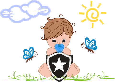 MENINO BOTAFOGO 10CM