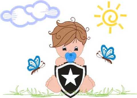 MENINO BOTAFOGO 13X18