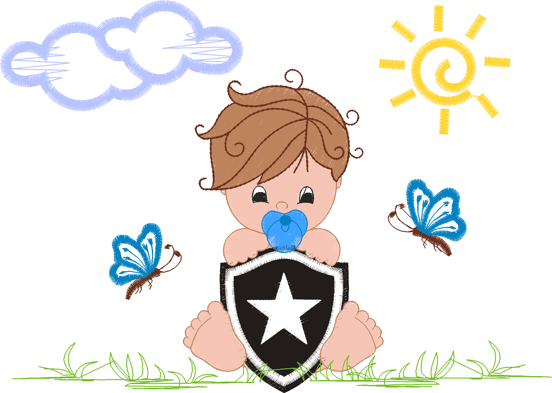 MENINO BOTAFOGO 13X18