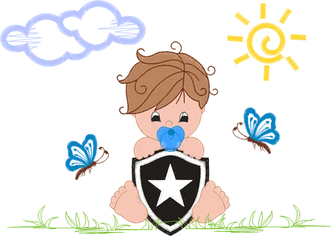 MENINO BOTAFOGO 14X20