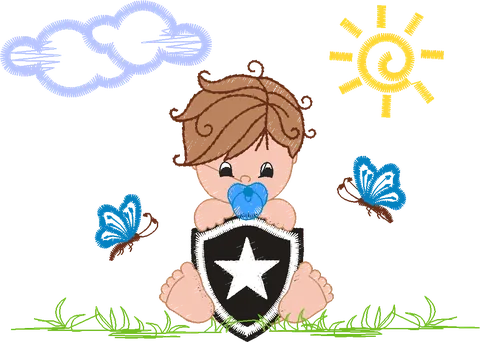 MENINO BOTAFOGO 8CM