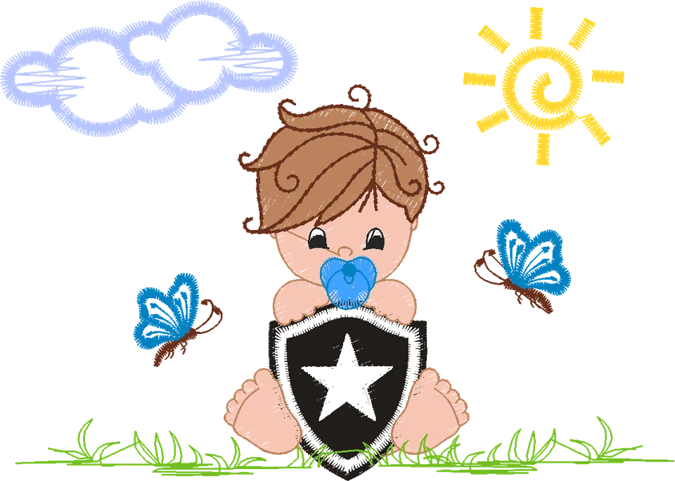 MENINO BOTAFOGO 8CM