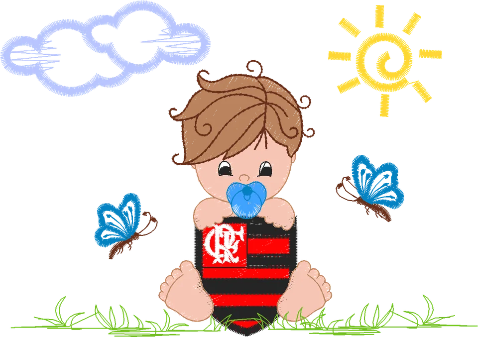 MENINO FLAMENGO 10CM