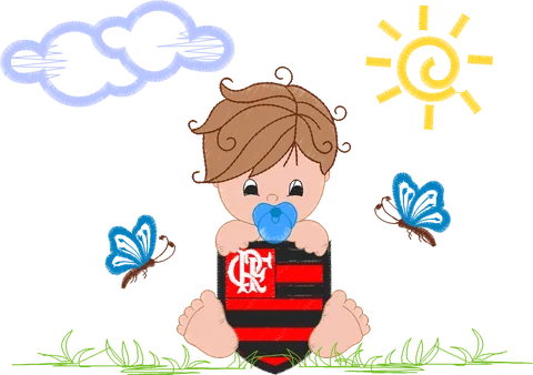 MENINO FLAMENGO 13X18