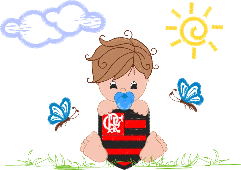 MENINO FLAMENGO 13X18