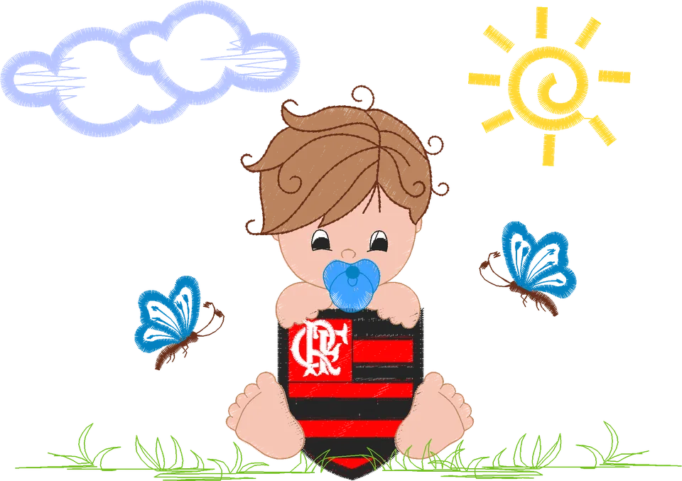 MENINO FLAMENGO 14X20