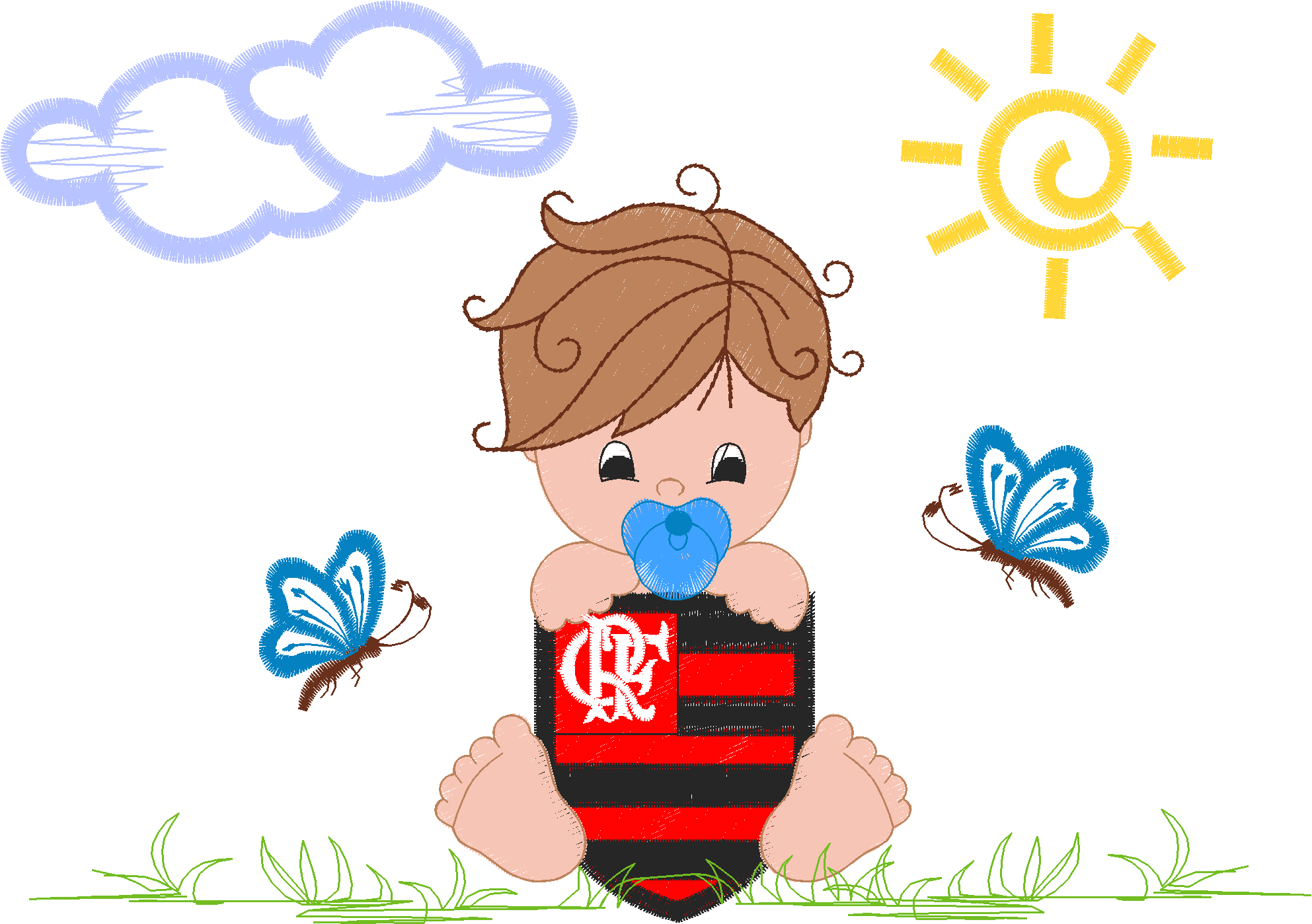 MENINO FLAMENGO 14X20