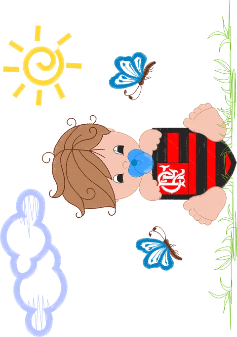 MENINO FLAMENGO 18X30
