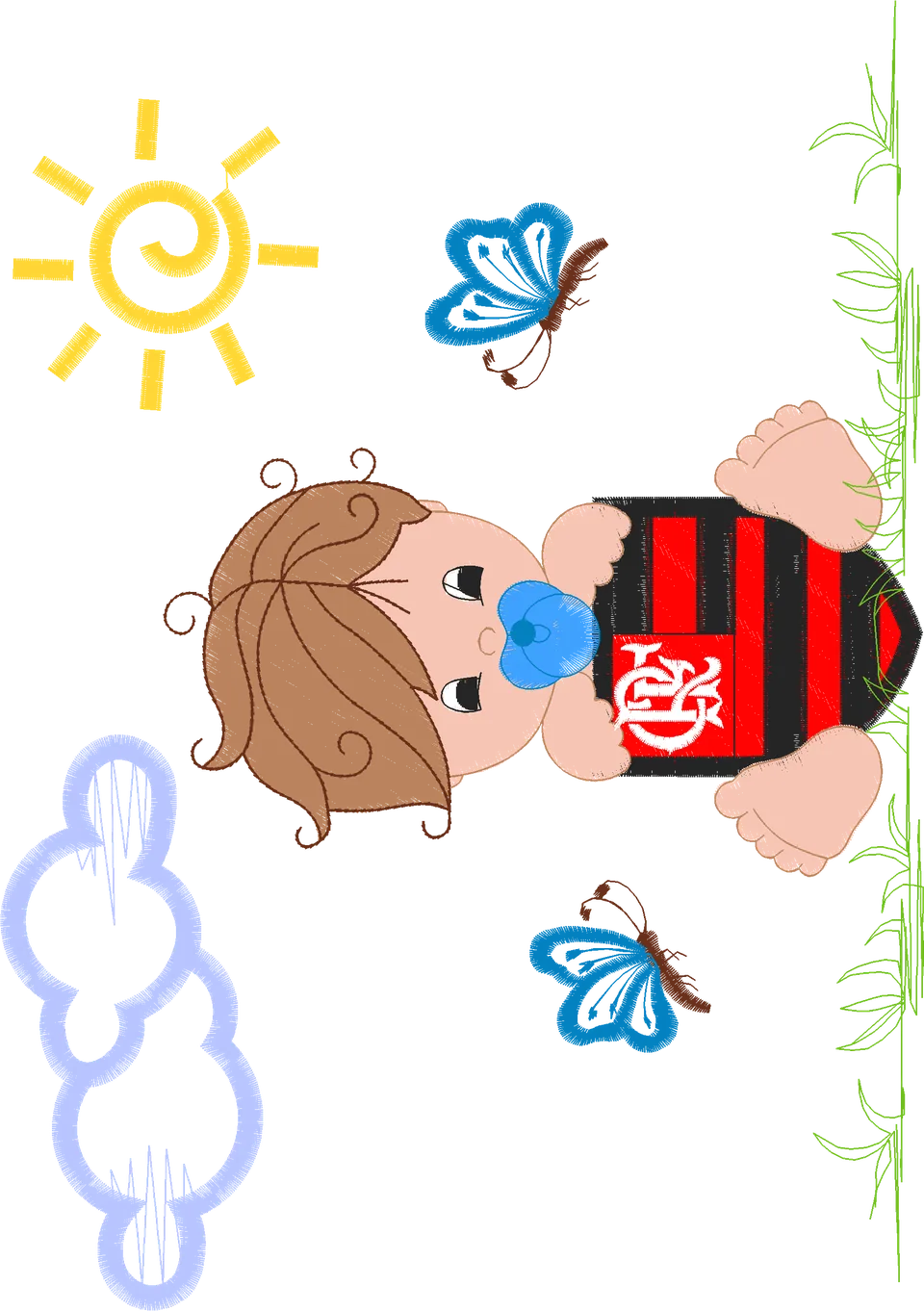 MENINO FLAMENGO 18X30