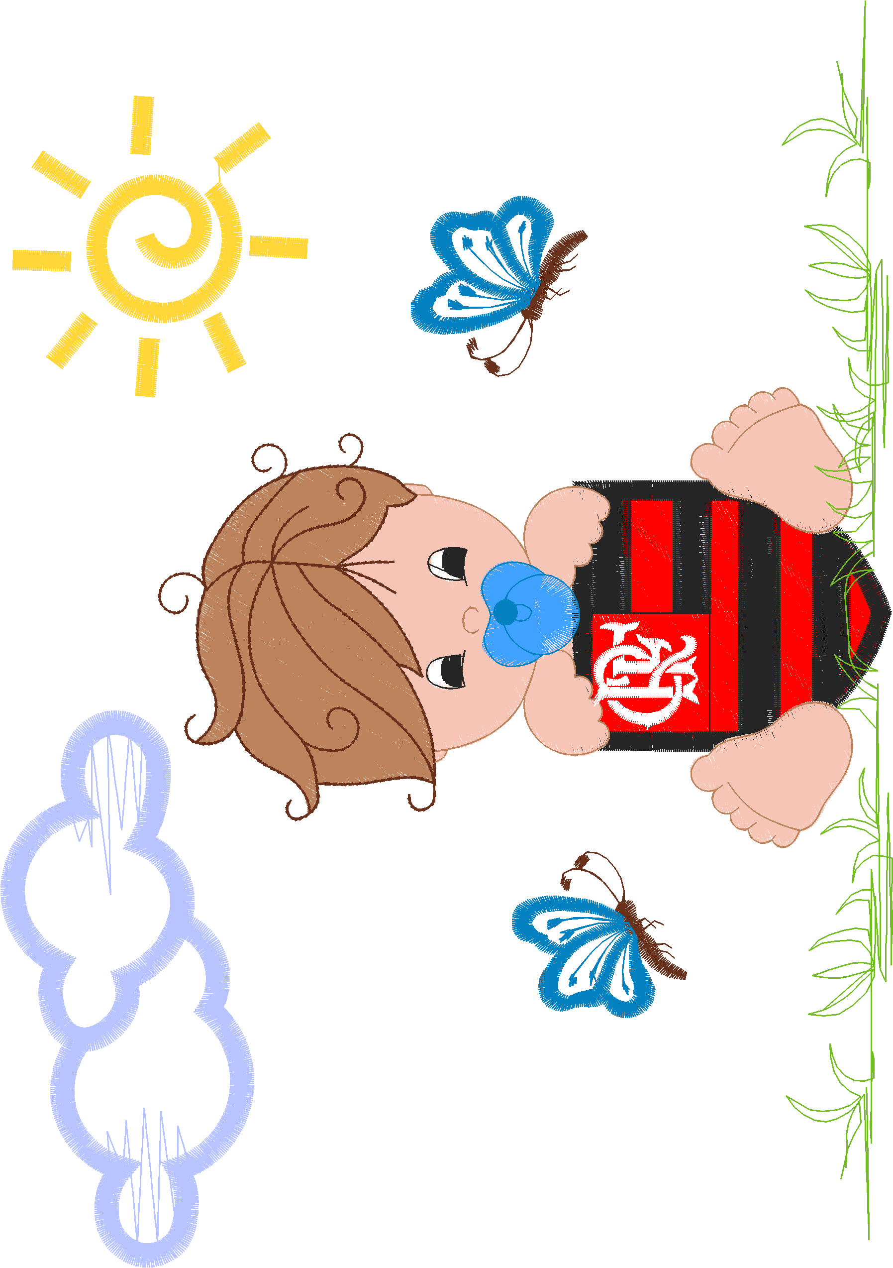 MENINO FLAMENGO 18X30