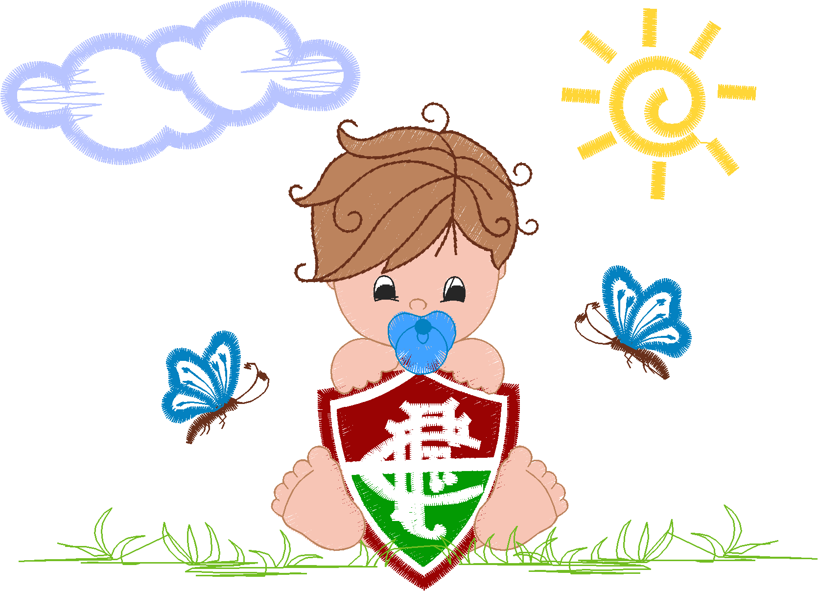 MENINO FLUMINENSE 12CM