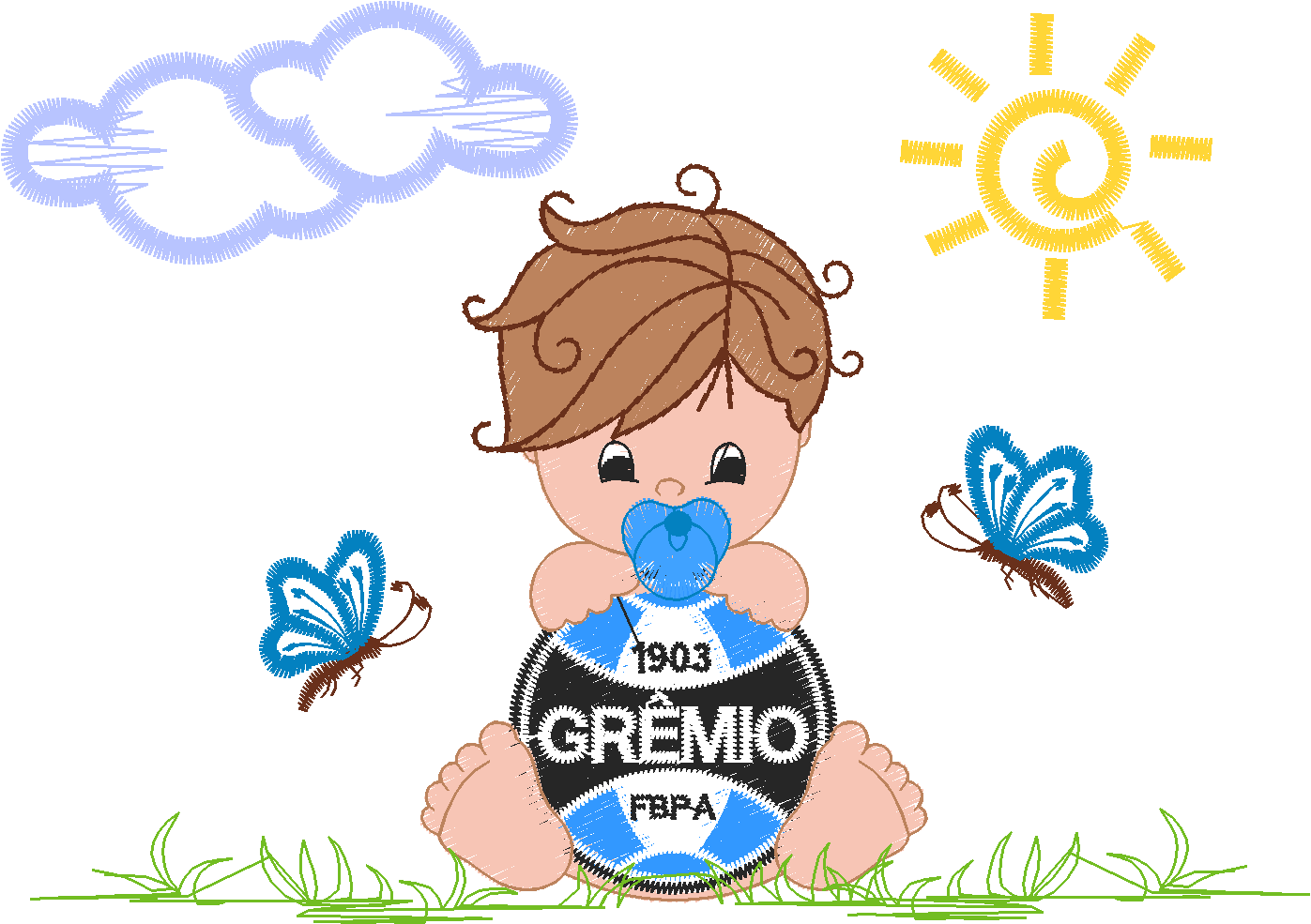 MENINO GREéMIO 10CM